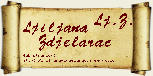 Ljiljana Zdjelarac vizit kartica